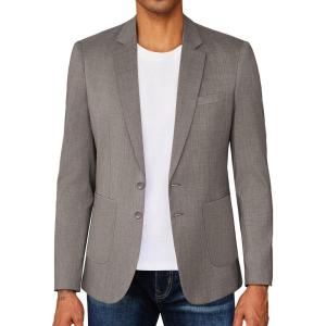 imageCOOFANDY Mens Casual Blazer Sport Coat Lightweight Business Two Button Suit Jackets with PocketsGrey
