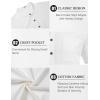 imageCOOFANDY Mens 2 Piece Cotton Linen Sets Summer Beach Outfits Casual Short Sleeve Henley Shirts and Vacation ShortsAll White