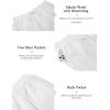 imageCOOFANDY Mens 2 Piece Cotton Linen Sets Summer Beach Outfits Casual Short Sleeve Henley Shirts and Vacation ShortsAll White