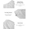 imageCOOFANDY Mens 2 Piece Cotton Linen Sets Summer Beach Outfits Casual Short Sleeve Henley Shirts and Vacation ShortsGrey
