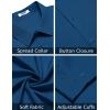 imageCOOFANDY Mens Long Sleeve Button Down Dress Shirts Casual Business Casual Shirt Wrinkle Free Untucked ShirtsBlue