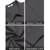 imageCOOFANDY Mens Long Sleeve Button Down Dress Shirts Casual Business Casual Shirt Wrinkle Free Untucked ShirtsDark Grey