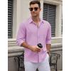 imageCOOFANDY Mens Long Sleeve Button Down Dress Shirts Casual Business Casual Shirt Wrinkle Free Untucked ShirtsLavender