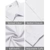 imageCOOFANDY Mens Long Sleeve Button Down Dress Shirts Casual Business Casual Shirt Wrinkle Free Untucked ShirtsWhite