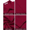 imageCOOFANDY Mens Long Sleeve Button Down Dress Shirts Casual Business Casual Shirt Wrinkle Free Untucked ShirtsWine Red