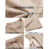 imageCOOFANDY Mens 2 Pieces Set Short Sleeve Henley Shirts and Shorts Pants Texture Summer Beach Vacation OutfitsKhaki