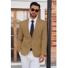 imageCOOFANDY Mens Casual Blazer Lightweight Sport Coat One Button Suit JacketBrown