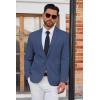 imageCOOFANDY Mens Casual Blazer Lightweight Sport Coat One Button Suit JacketNavy Blue