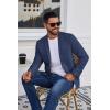 imageCOOFANDY Mens Casual Blazer Lightweight Sport Coat One Button Suit JacketNavy Blue