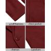imageCOOFANDY Mens Casual Blazer Lightweight Sport Coat One Button Suit JacketWine Red
