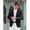 imageCOOFANDY Mens Casual Blazer Slim Fit Lightweight Sport Coat Two Button Suit JacketBlack