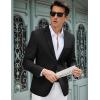 imageCOOFANDY Mens Casual Blazer Slim Fit Lightweight Sport Coat Two Button Suit JacketBlack