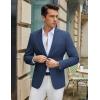imageCOOFANDY Mens Casual Blazer Slim Fit Lightweight Sport Coat Two Button Suit JacketBlue