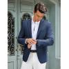 imageCOOFANDY Mens Casual Blazer Slim Fit Lightweight Sport Coat Two Button Suit JacketBlue