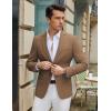 imageCOOFANDY Mens Casual Blazer Slim Fit Lightweight Sport Coat Two Button Suit JacketBrown