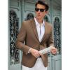 imageCOOFANDY Mens Casual Blazer Slim Fit Lightweight Sport Coat Two Button Suit JacketBrown