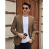 imageCOOFANDY Mens Casual Blazer Slim Fit Lightweight Sport Coat Two Button Suit JacketBrown
