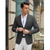 imageCOOFANDY Mens Casual Blazer Slim Fit Lightweight Sport Coat Two Button Suit JacketDark Grey
