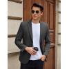 imageCOOFANDY Mens Casual Blazer Slim Fit Lightweight Sport Coat Two Button Suit JacketDark Grey
