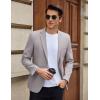 imageCOOFANDY Mens Casual Blazer Slim Fit Lightweight Sport Coat Two Button Suit JacketLight Grey