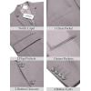 imageCOOFANDY Mens Casual Blazer Slim Fit Lightweight Sport Coat Two Button Suit JacketLight Grey
