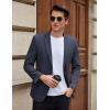 imageCOOFANDY Mens Casual Blazer Slim Fit Lightweight Sport Coat Two Button Suit JacketNavy Blue