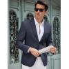 imageCOOFANDY Mens Casual Blazer Slim Fit Lightweight Sport Coat Two Button Suit JacketNavy Blue