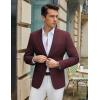 imageCOOFANDY Mens Casual Blazer Slim Fit Lightweight Sport Coat Two Button Suit JacketRed