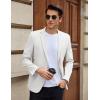 imageCOOFANDY Mens Casual Blazer Slim Fit Lightweight Sport Coat Two Button Suit JacketWhite