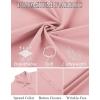 imageCOOFANDY Mens Dress Shirts Button Down Short Sleeve Shirt Summer Shirts Business Casual Wedding ShirtLight Pink
