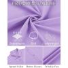 imageCOOFANDY Mens Dress Shirts Button Down Short Sleeve Shirt Summer Shirts Business Casual Wedding ShirtLight Purple