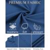 imageCOOFANDY Mens Dress Shirts Button Down Short Sleeve Shirt Summer Shirts Business Casual Wedding ShirtNavy Blue