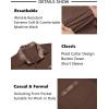imageCOOFANDY Mens Short Sleeve Dress Shirts Casual Wrinkle Free Shirt Plaid Collar Summer Button Down ShirtsDeep Brown