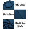 imageCOOFANDY Mens Casual Button Down Shirt Wrinkle Free Shirts Long Sleeve Dress ShirtDark Blue
