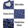imageCOOFANDY Mens Casual Button Down Shirt Wrinkle Free Shirts Long Sleeve Dress ShirtNavy Shark