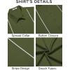 imageCOOFANDY Mens Cuban Guayabera Shirt Short Sleeve Button Down Shirts Casual Summer Beach ShirtsArmy Green