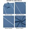 imageCOOFANDY Mens Cuban Guayabera Shirt Short Sleeve Button Down Shirts Casual Summer Beach ShirtsGrayish Blue