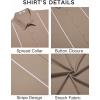 imageCOOFANDY Mens Cuban Guayabera Shirt Short Sleeve Button Down Shirts Casual Summer Beach ShirtsKhaki