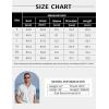 imageCOOFANDY Mens Henley Shirts Band Collar Short Sleeve Shirt Casual Summer Beach Shirt Hippie T Shirt Fashion Hawaiian ShirtGreen Palm Leaves