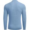 imageCOOFANDY Mens Knit Polo Shirts Long Sleeve Sweater Polo Lightweight Fashion Casual Collared T ShirtsAiry Blue