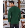 imageCOOFANDY Mens Knit Polo Shirts Long Sleeve Sweater Polo Lightweight Fashion Casual Collared T ShirtsGreen