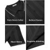 imageCOOFANDY Mens Knit Shirts Short Sleeve Button Down Polo Shirt Fashion Casual Summer Beach ShirtsClassic Black  White