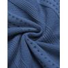 imageCOOFANDY Mens Knit Shirts Short Sleeve Button Down Polo Shirt Fashion Casual Summer Beach ShirtsDenim Blue