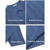 imageCOOFANDY Mens Knit Shirts Short Sleeve Button Down Polo Shirt Fashion Casual Summer Beach ShirtsDenim Blue
