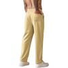 imageCOOFANDY Mens Knit Sweatpants Lightweight Open Bottom Casual Pants Drawstring Jogger Yoga Pants with PocketsLight Khaki