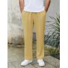 imageCOOFANDY Mens Knit Sweatpants Lightweight Open Bottom Casual Pants Drawstring Jogger Yoga Pants with PocketsLight Khaki