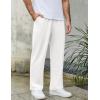 imageCOOFANDY Mens Knit Sweatpants Lightweight Open Bottom Casual Pants Drawstring Jogger Yoga Pants with PocketsWhite