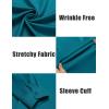 imageCOOFANDY Mens Long Sleeve Wrinkle Free Shirts Casual Button Down Shirts Untucked Dress ShirtLake Blue