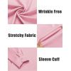 imageCOOFANDY Mens Long Sleeve Wrinkle Free Shirts Casual Button Down Shirts Untucked Dress ShirtPink