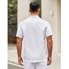 imageCOOFANDY Mens Short Sleeve Casual Button Down Shirts Summer Untucked Dress Shirts with PocketBlue Dotwhite